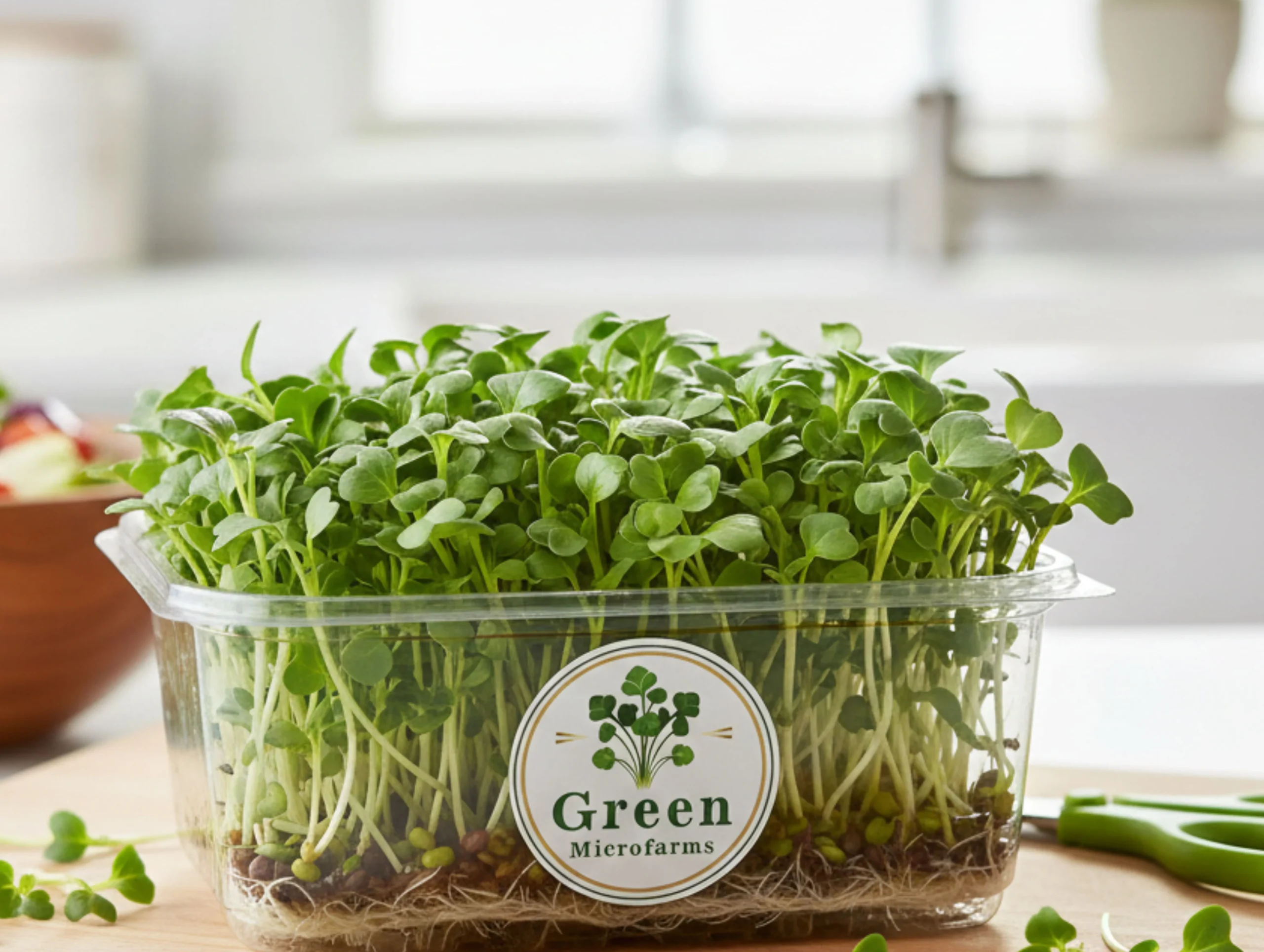 Mustard Harvested Microgreens