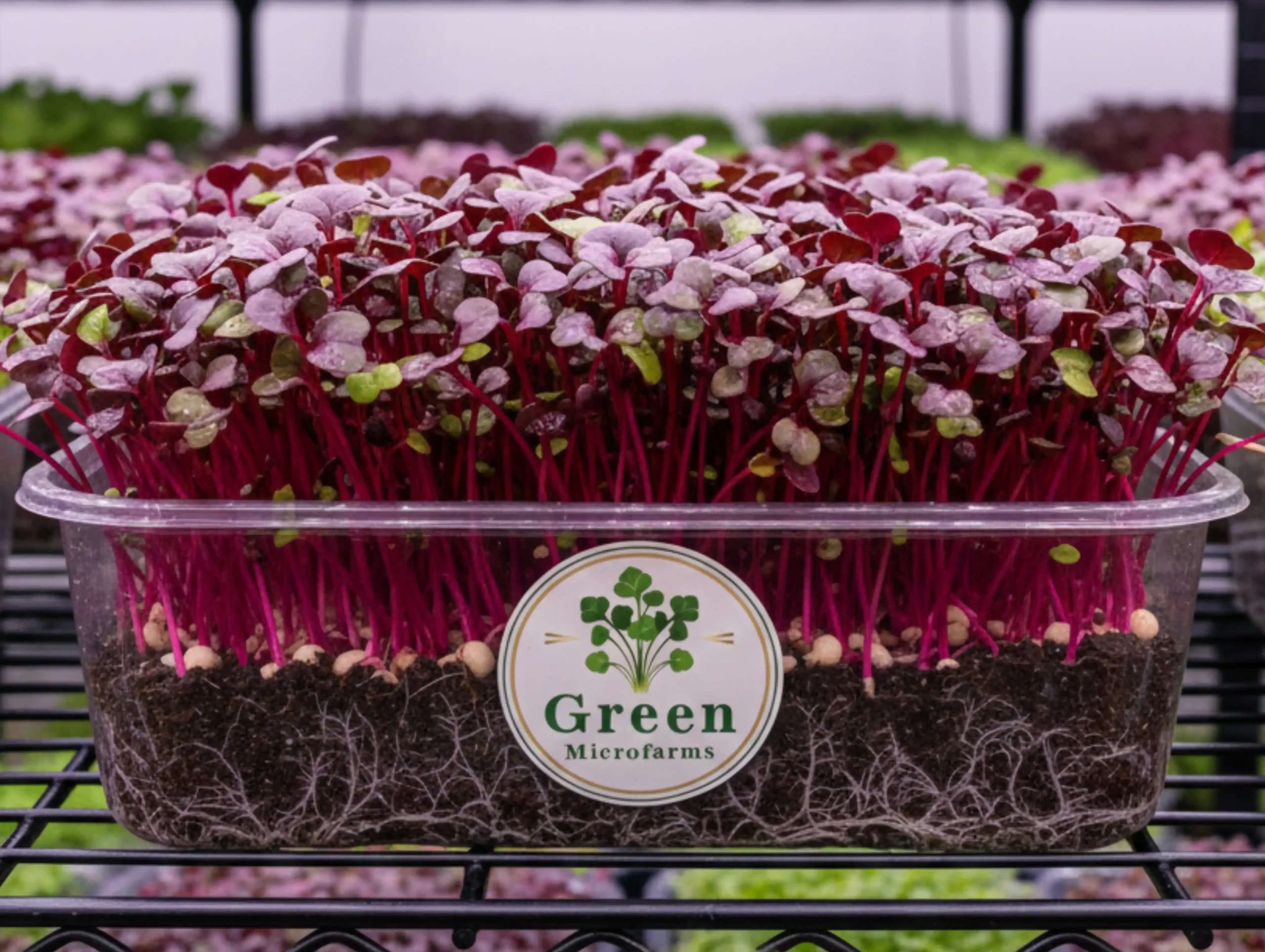 Red Amaranth Microgreens 1
