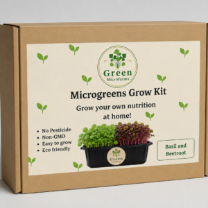 Duo Microgreen kit- Basil and Beetroot