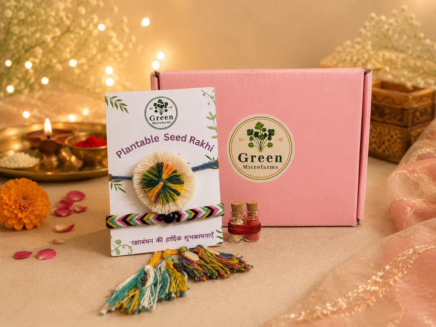 Duo plantable seed rakhi set