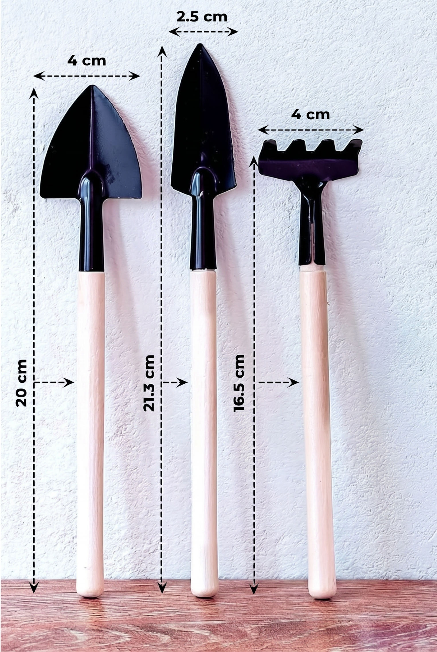 Mini Gardening Tool Set of 3 with Premium Storage Pouch - Image 3