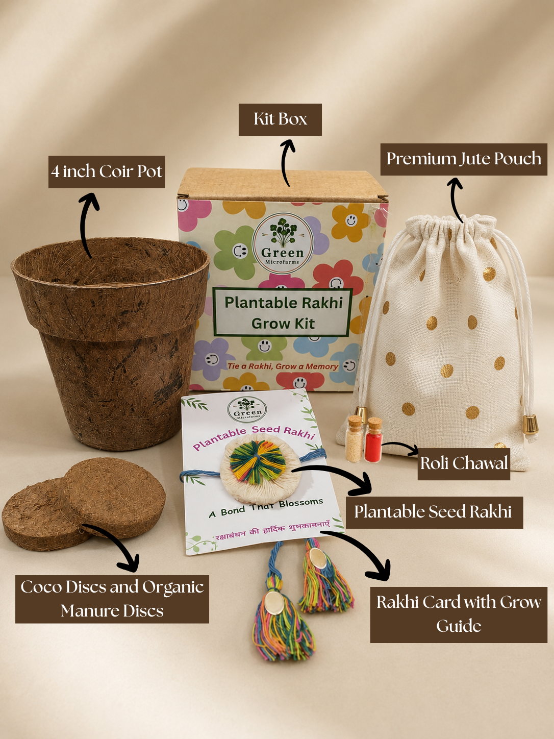 Plantable rakhi kit