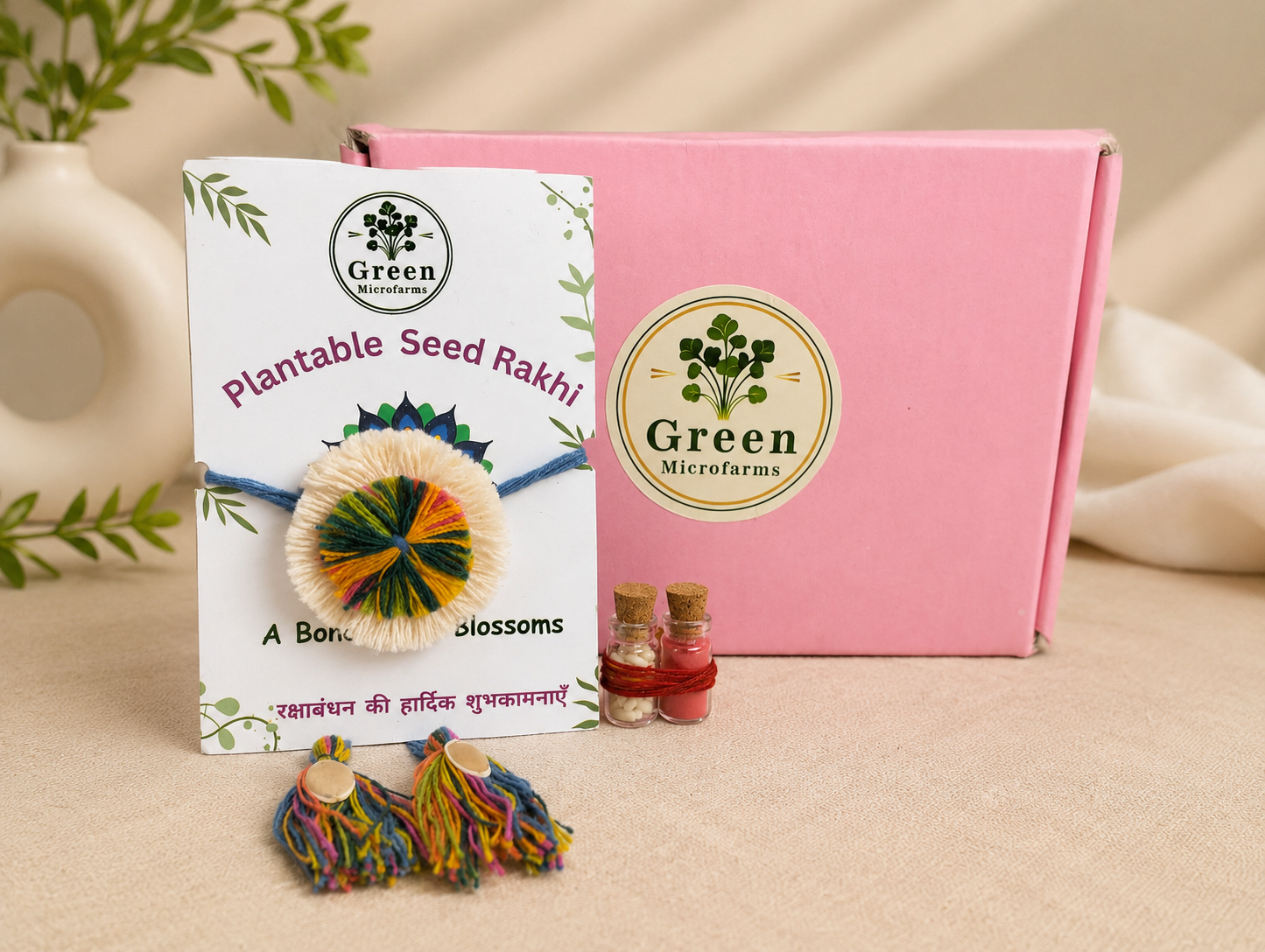 handmade plantable seed rakhi